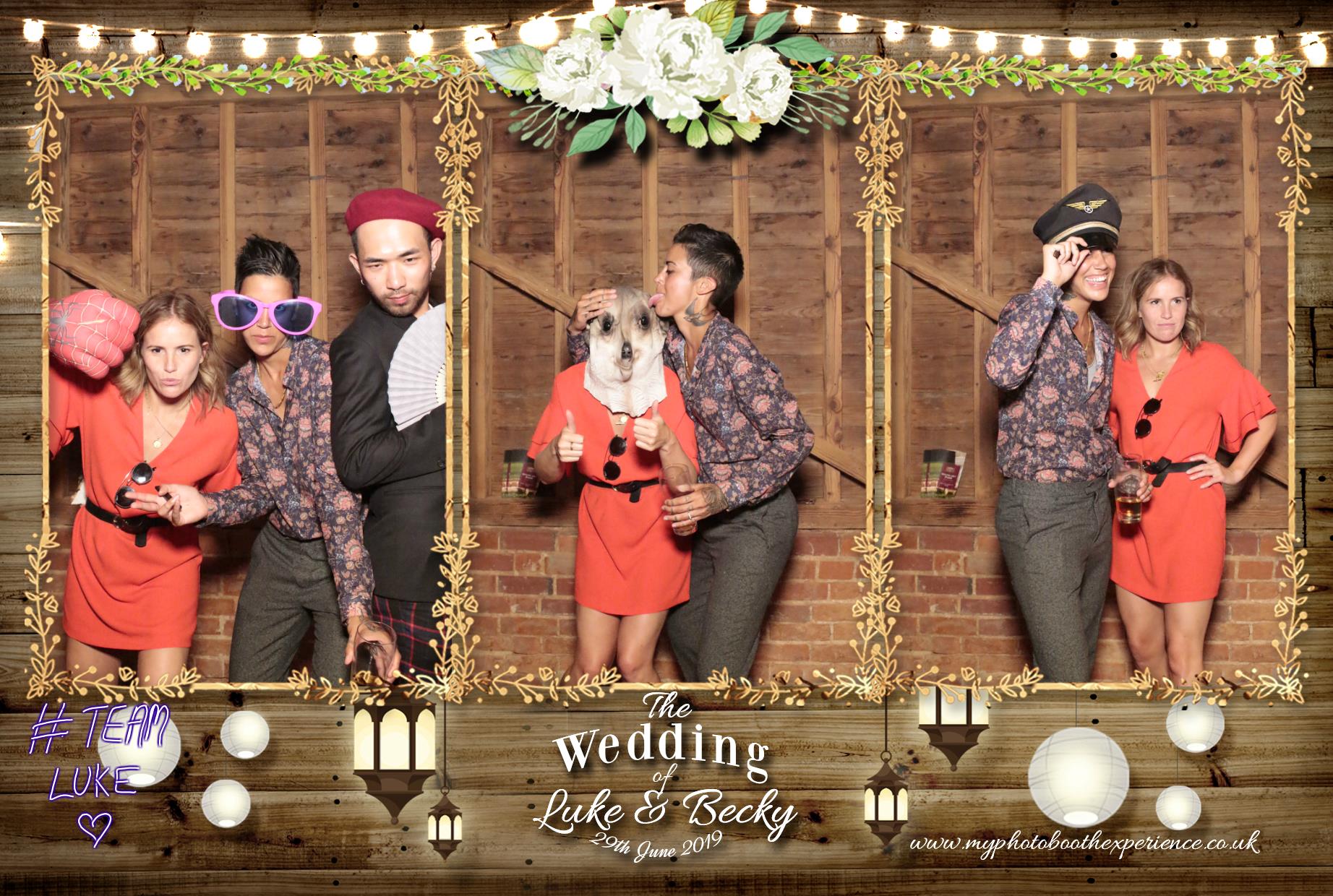 Luke & Becky's Wedding | View more photos from the event at gallery.myphotoboothexperience.co.uk/u/MyPhotoBoothExperienceLtd/Luke-Beckys-Wedding